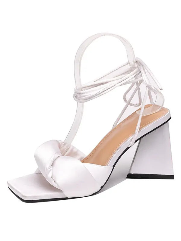 Fish Mouth Straightened High Heel Sandals