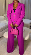 Women Collar Jacket + Pants Temperament Commuting Suit