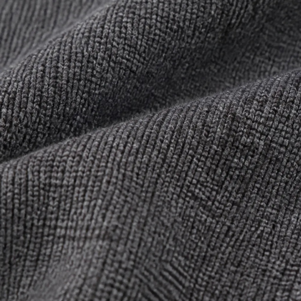 Selara – Ribbed Fishtail Knit Midi Dress with Half-Zip Collar