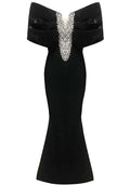 Bardot Crystal Detail Maxi Dress Black