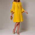 Hilaria – Women's Statement Bell Sleeve Mini Dress