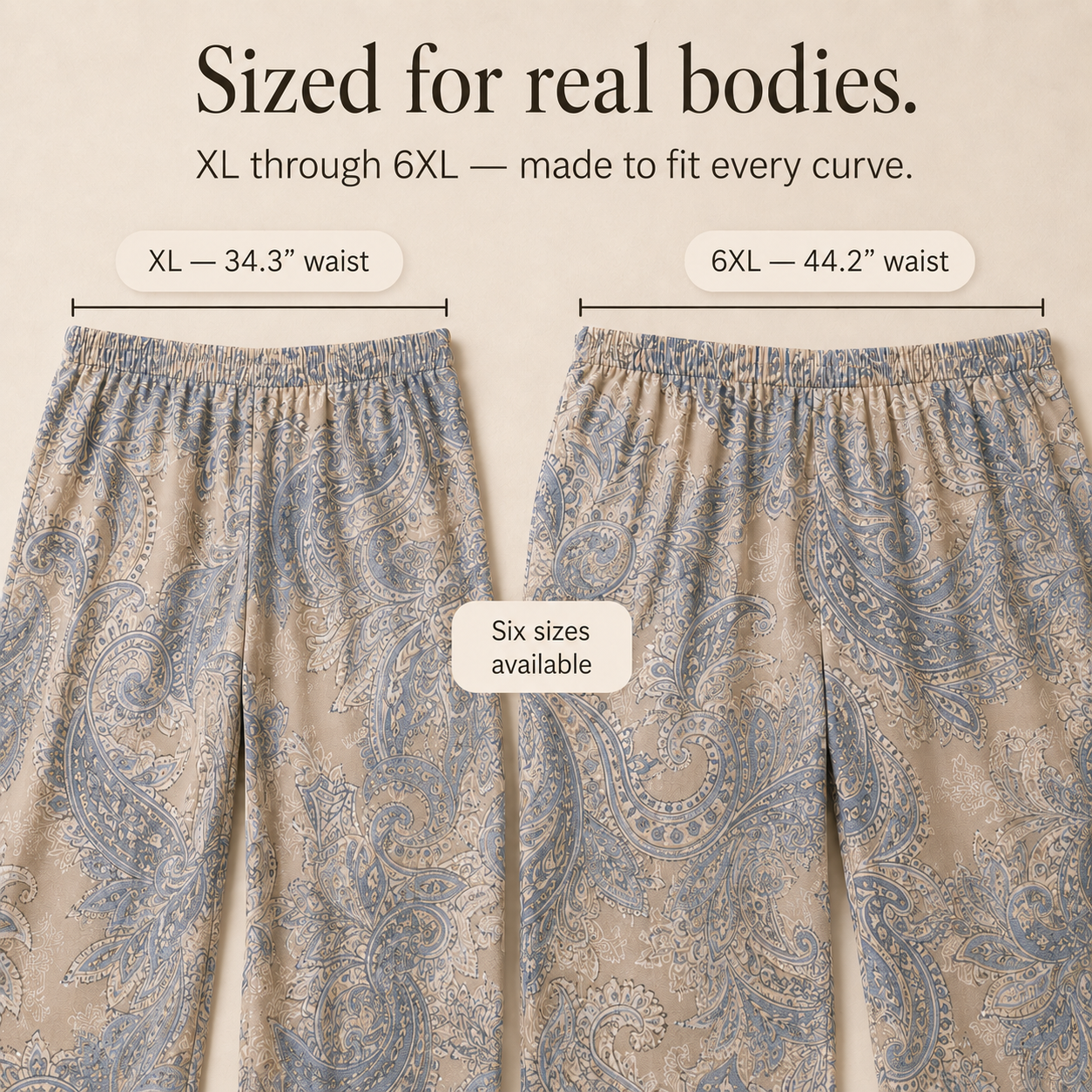 Sereluna – Plus Size Paisley Two-Piece Set