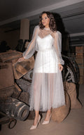 boho bride summer satin tulle beach ivory wedding dress a line v neck plus size modern beads bohemian adjustable blush bohemian beach light
