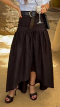Elegant Ruffled A-Line Skirt