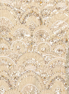 Bardot Sequin Bustier Maxi Dress Peach