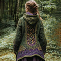 Scotland Elf Inspired Celtic Knot Hooded Cardigan