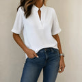 Lunavia – Women's Notch V-Neck Blouse