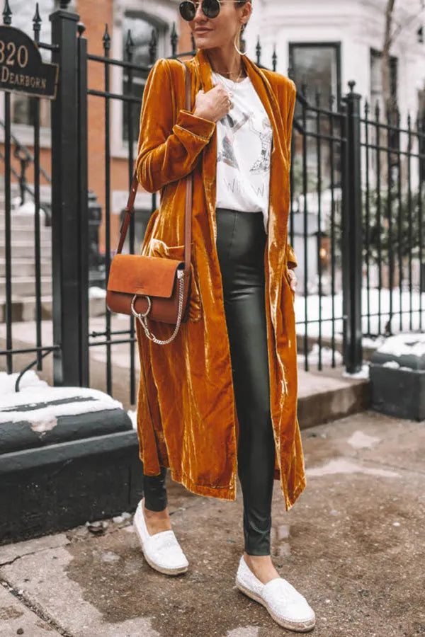 Velvet Kimono Coat