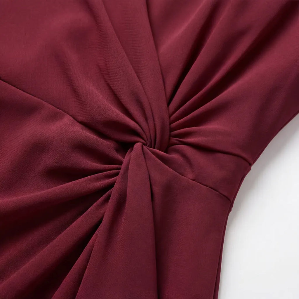 Velara – Women's Gathered Twist-Waist Dress