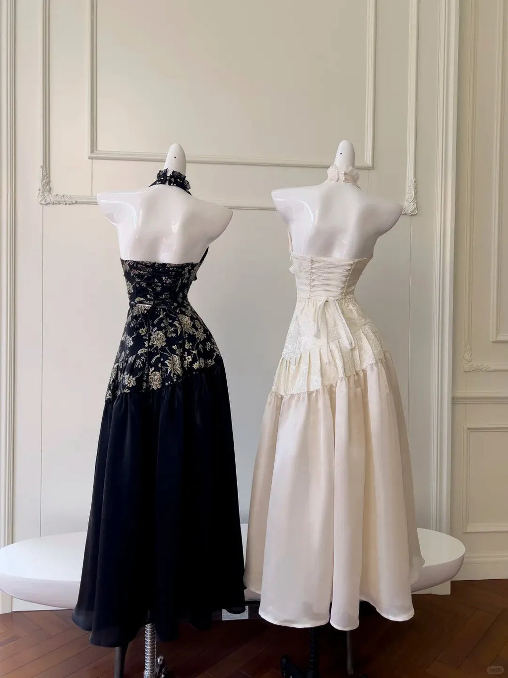 Halter Vintage Evening Dresses,Sleeveless Party Gowns  25487