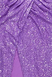 Halter Sequin Maxi Dress Purple