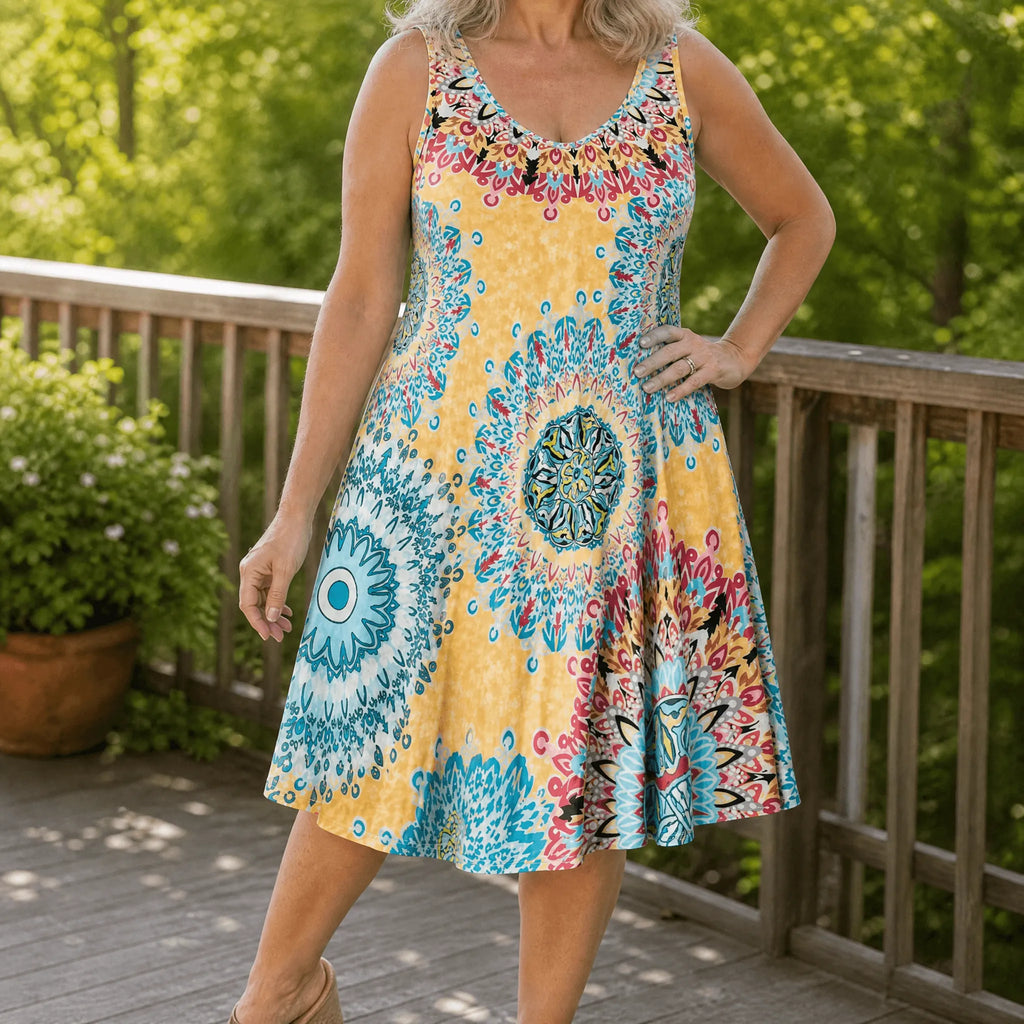 Solenya – Women's Flowy A-Line Sundress