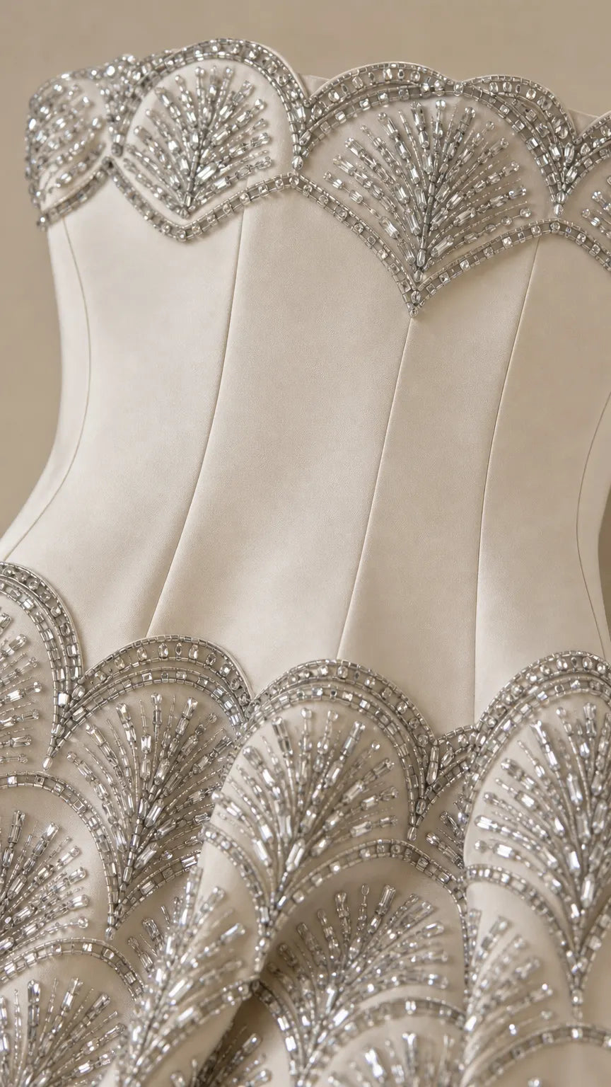 Stunning Sequin Embellished Strapless Evening Gown