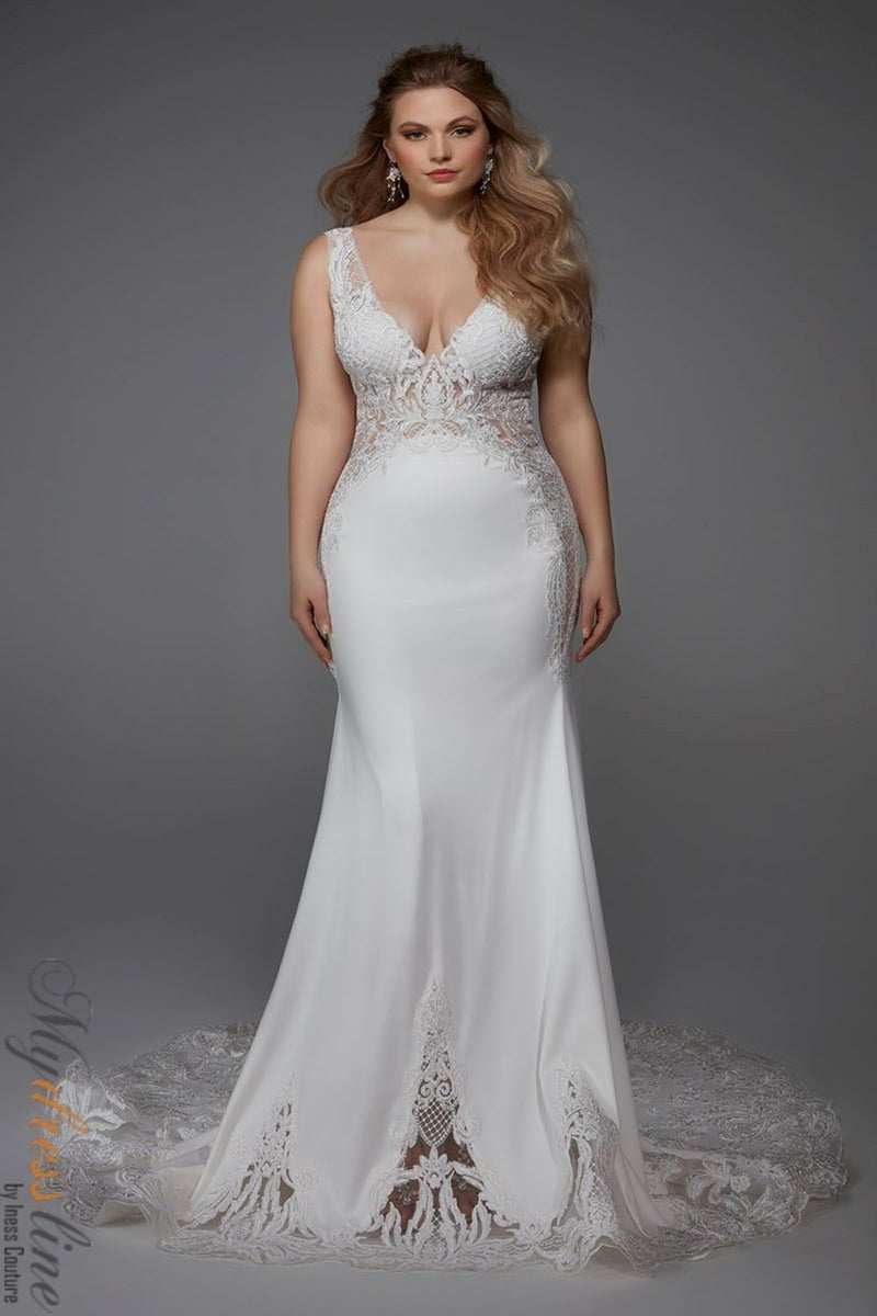 Alyce 5065 sleeveless v-back wedding maxi dress