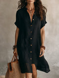 Boho Deep V-Neck Maxi Dress with Pockets