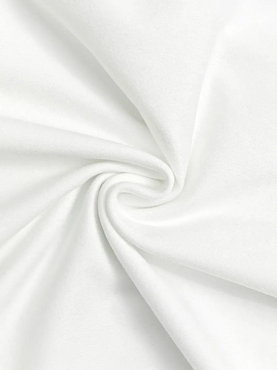Asymmetric Pleated Solid Color Split-Front Split-Joint Split-Side High Neck Midi Dresses