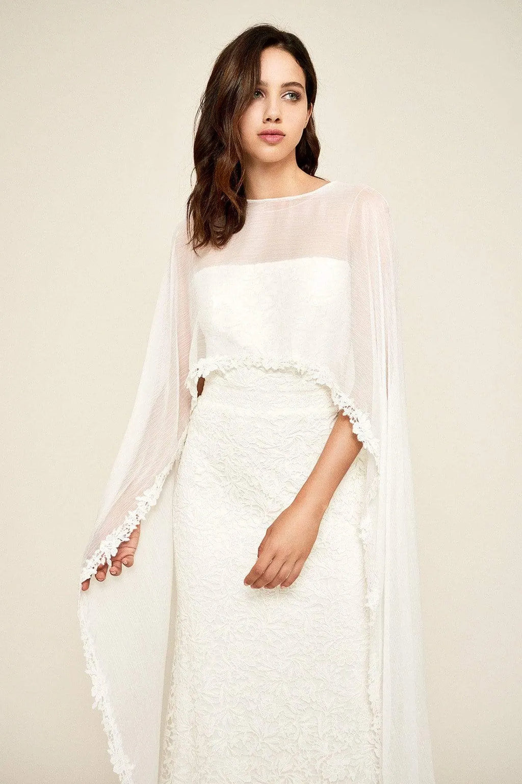Tadashi Shoji - Embroidered Sheath Dress With Sheer Overlay