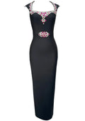 Crystal Maxi Dress Black