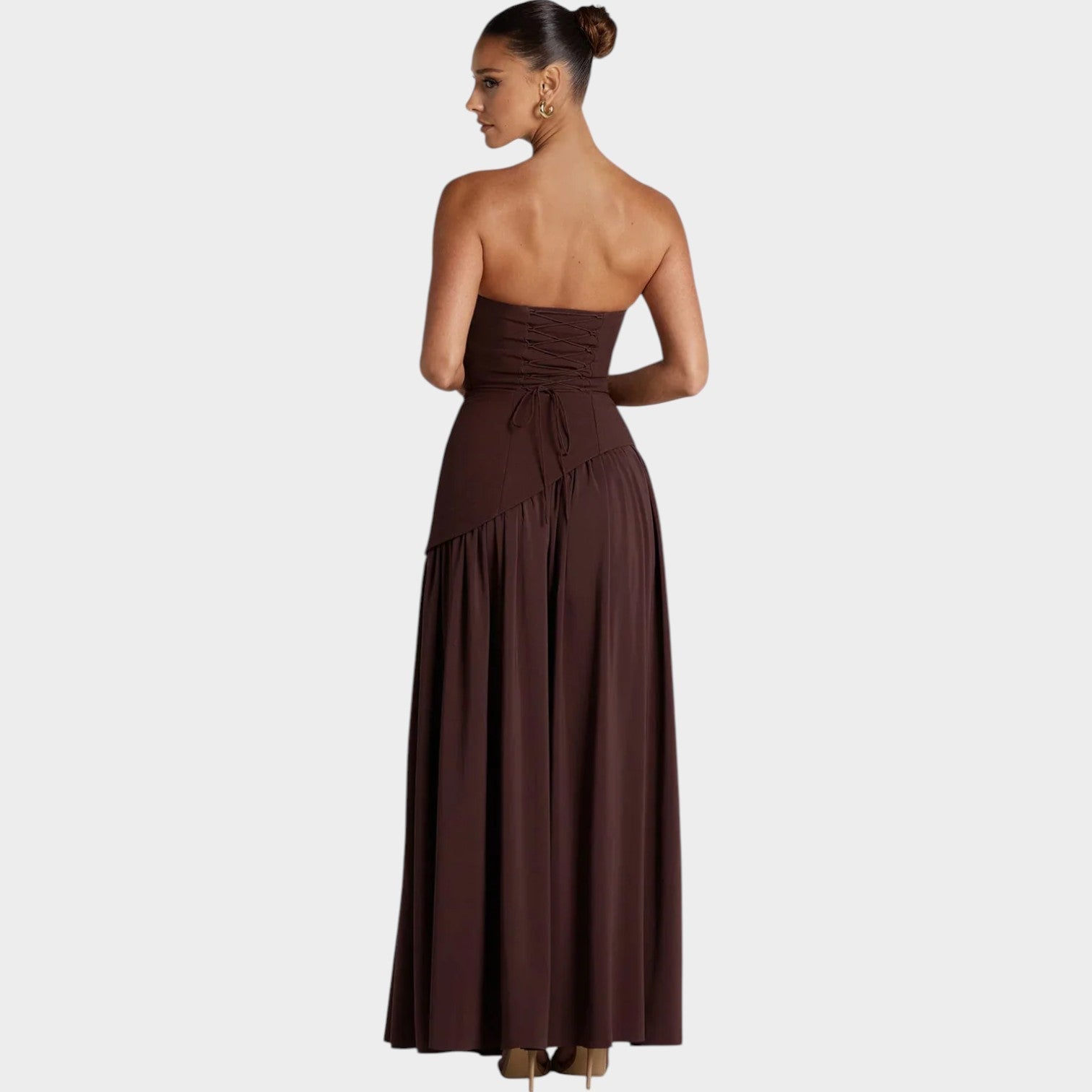 Statement Contrast Maxi Dress