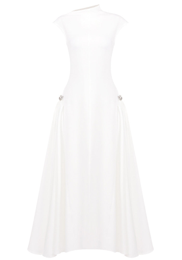 Skater Maxi Dress White