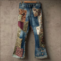Women's Bohemian-style Patchwork Ethnic Jeans