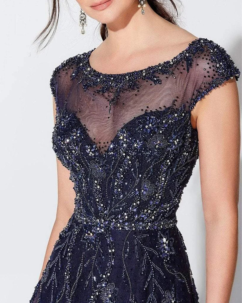 Ladies Elegant Rhinestone Mesh Dress - 01