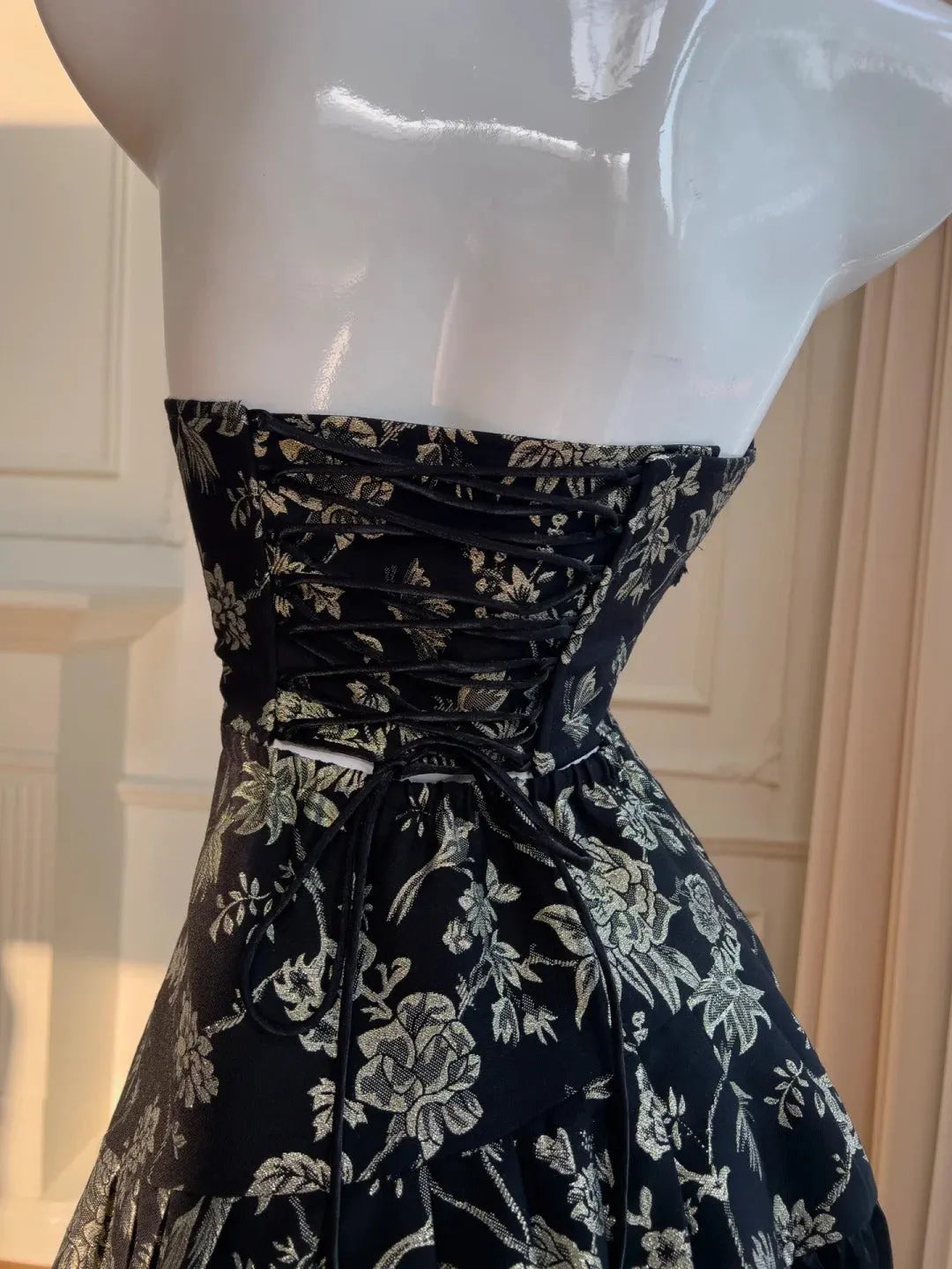 Halter Vintage Evening Dresses,Sleeveless Party Gowns  25487