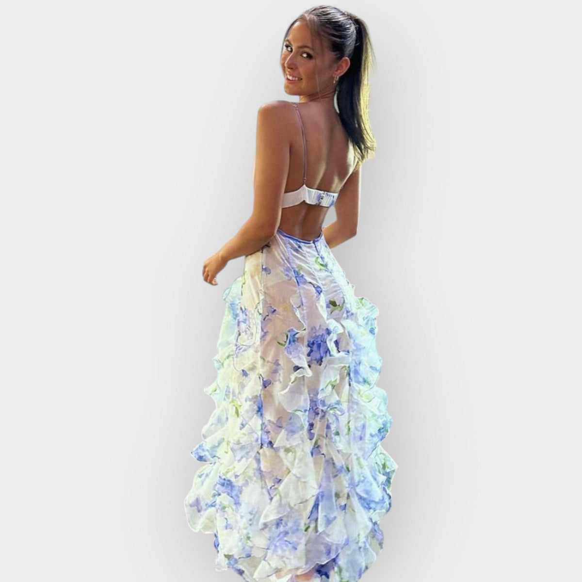 Maxi Dress with Ruffled Details