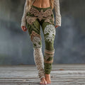 Women's Viking Tree Of Life Celtic Knot Jacquard Leggings