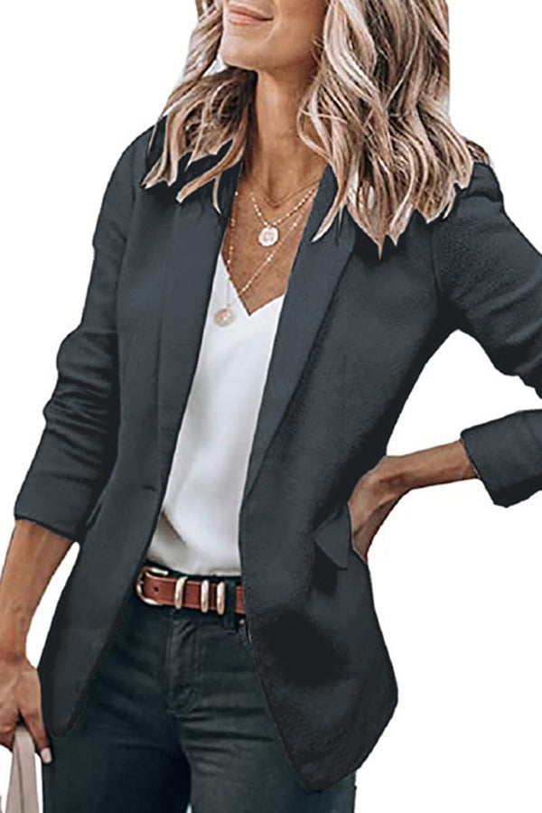 Casual Turndown Collar Coat
