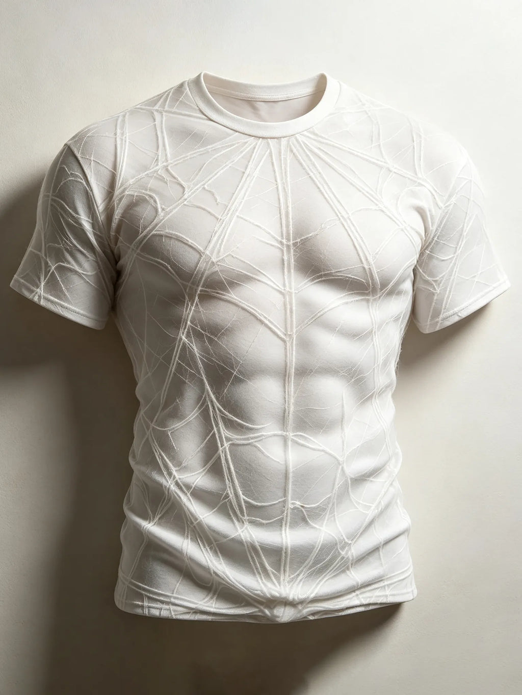 Men's Halloween Spider-inspired Artistic Pattern Casual T-shirt
