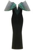 Bardot Pearl Maxi Dress Green Black