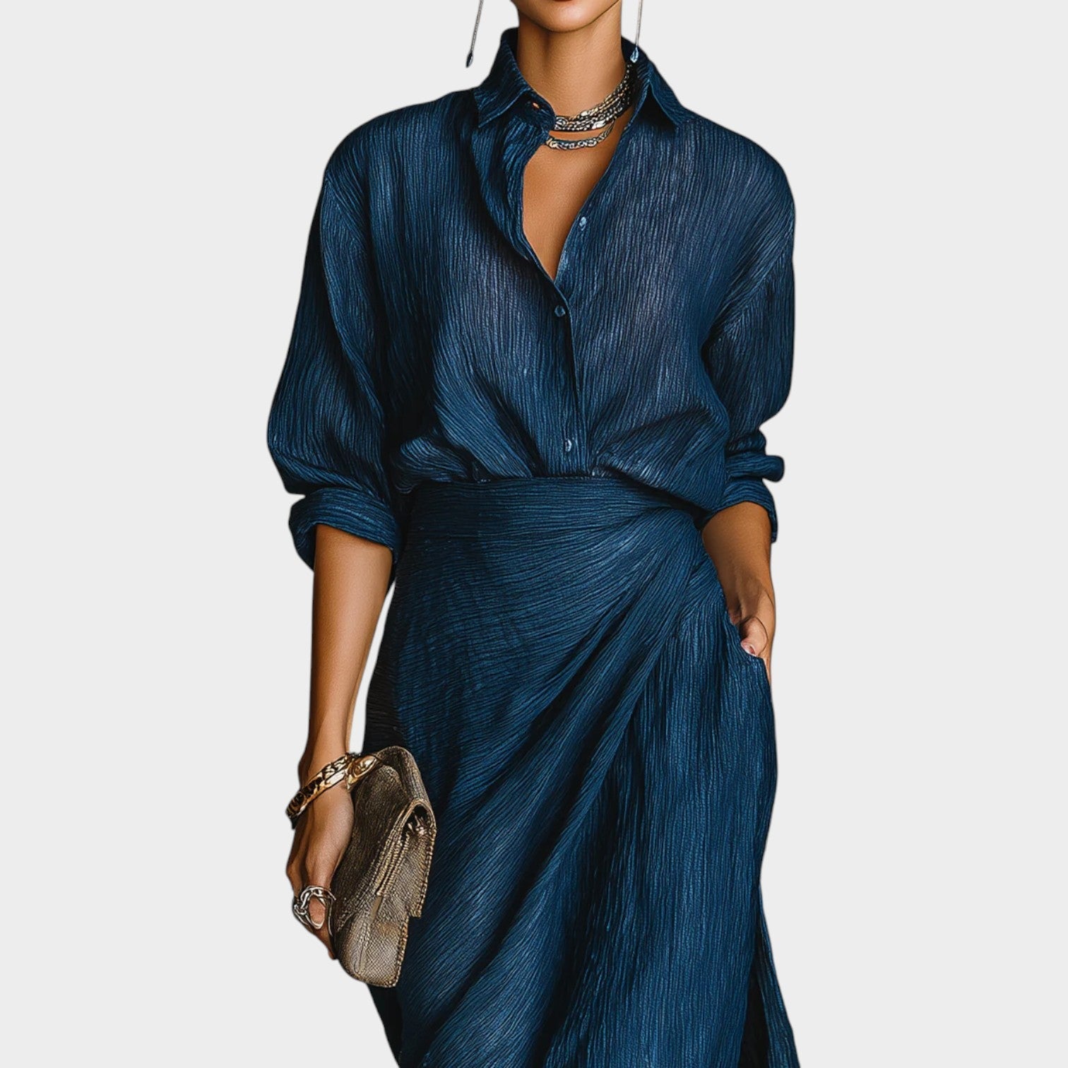 Moonlit Satin Flow Dress