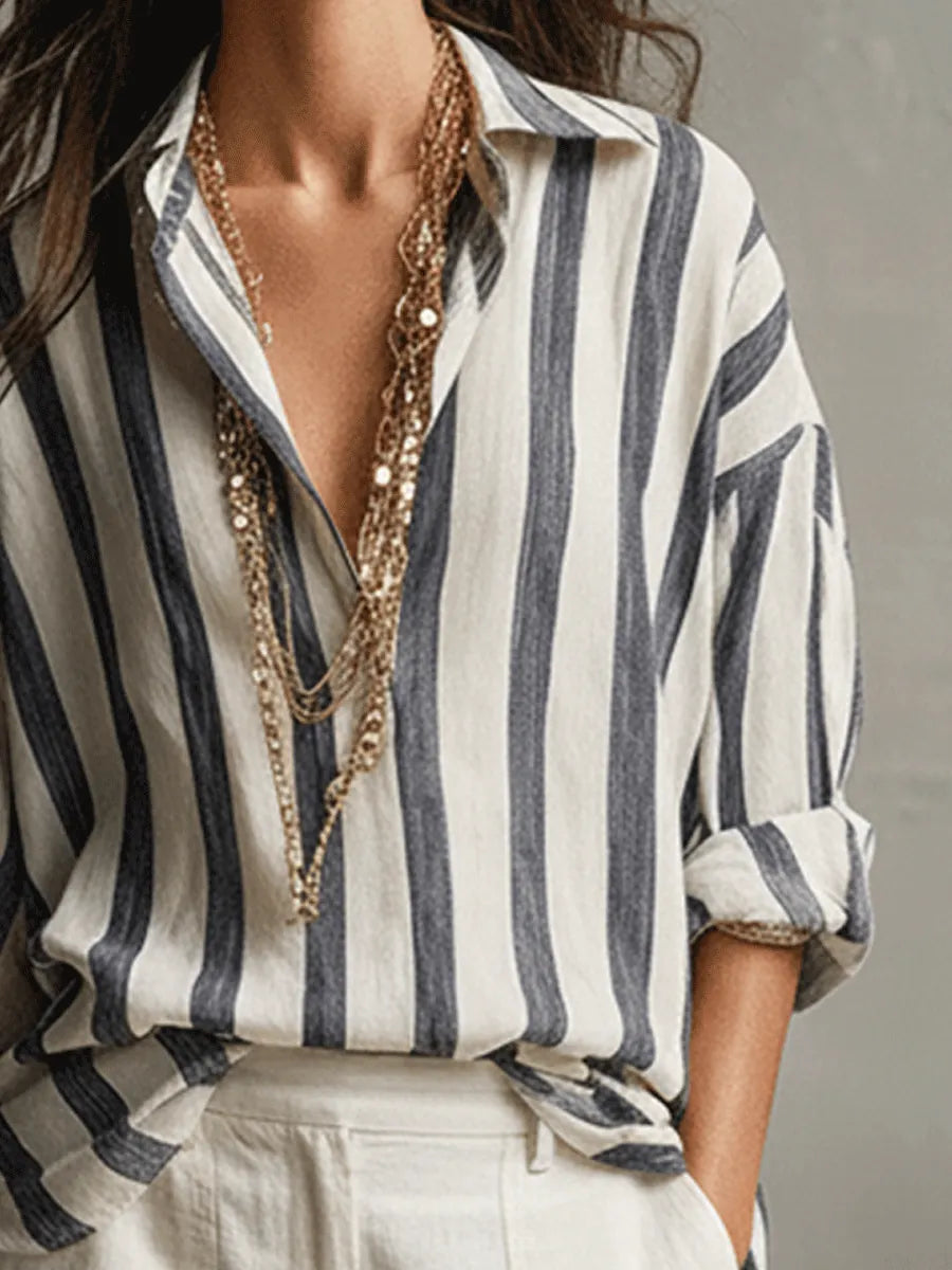 Relaxed Linen Wide-Leg Pants In Soft Ivory