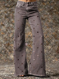 Ethnicity Geometry Love Women's Print Casual Wide Leg Pants