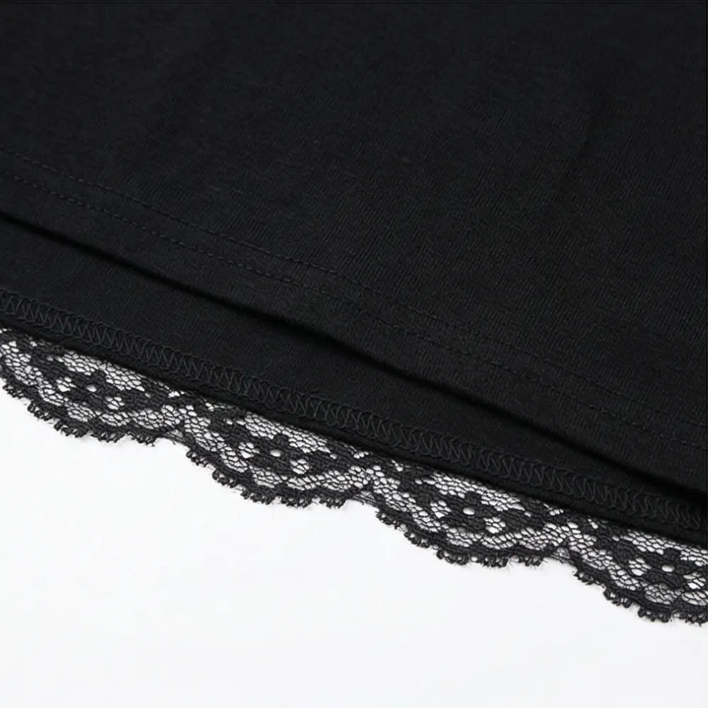 Lacelle – Women's Sheer Floral Lace Sleeve Top