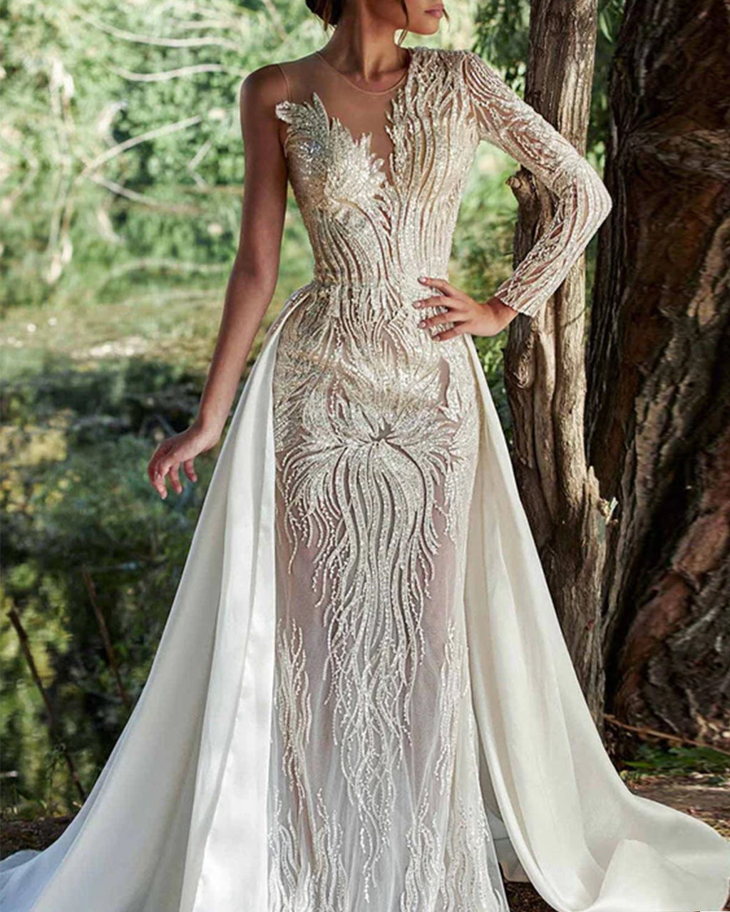Sexy V-neck Sequin Mesh Dress