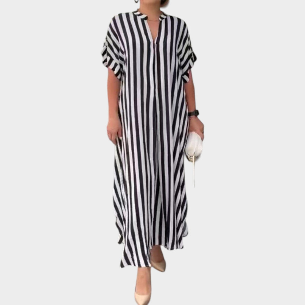 Flowing Striped Maxi Dress