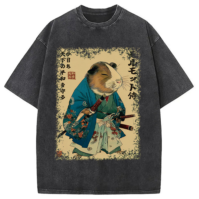 Peacekeeper Guinea Samurai Washed T-shirt