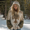 Women's Viking Tree Of Life Cozy Knit Hooded Sweater