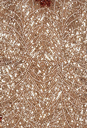 Strapless Crystal Sequin Maxi Dress Gold