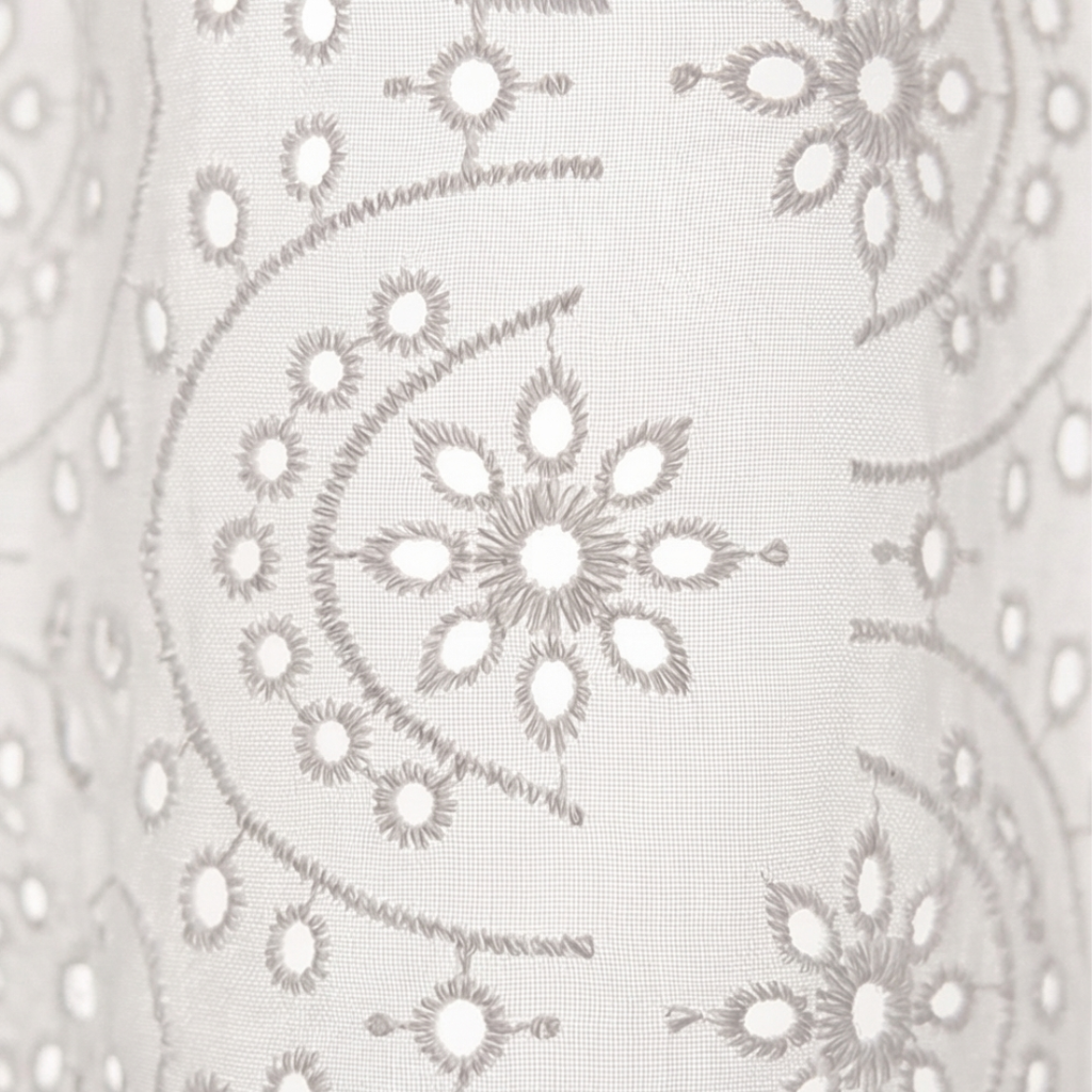 Florelle – Embroidered Eyelet Button Blouse
