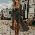 Western Girl Floral Bohemian Vintage Dress
