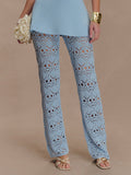 Elegant Crochet Knit Pants