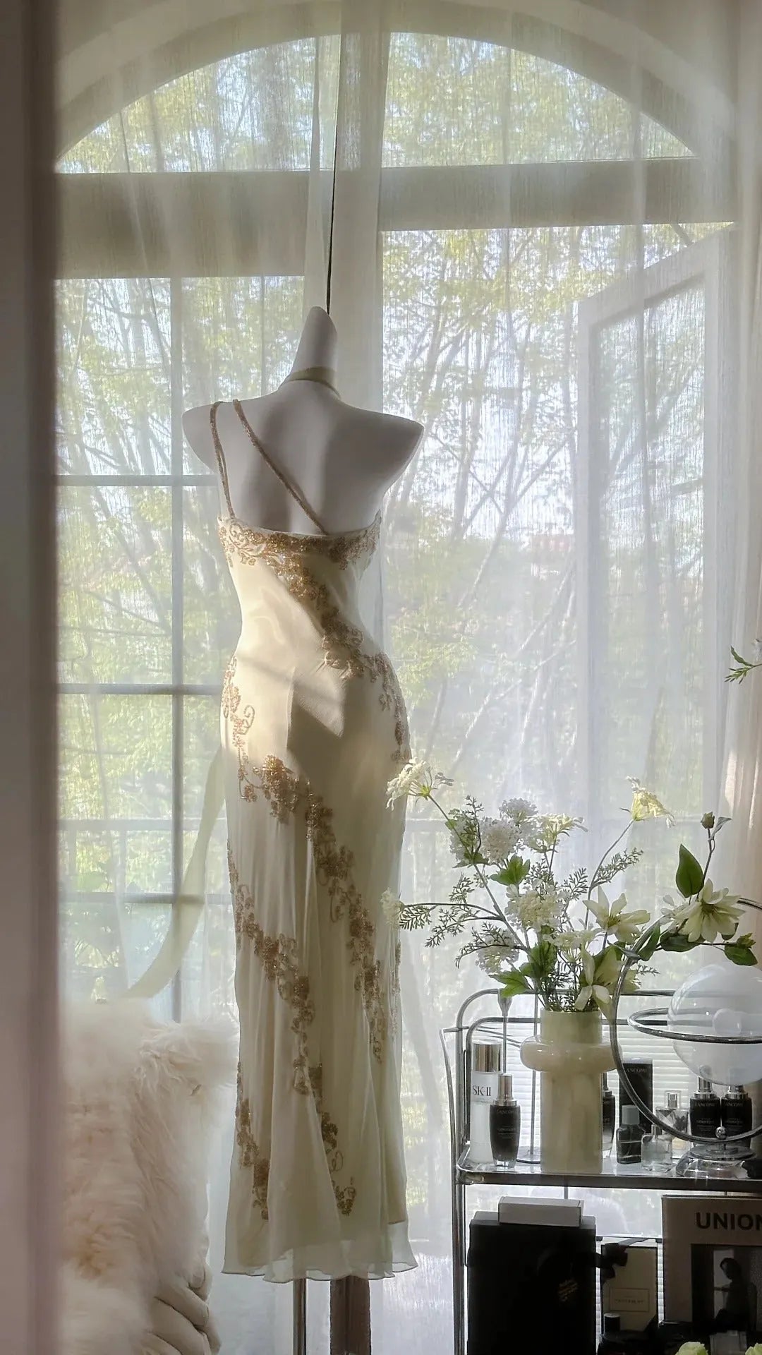 Vintage Evening Dresses, Unique Sleeveless Party Gowns  25528