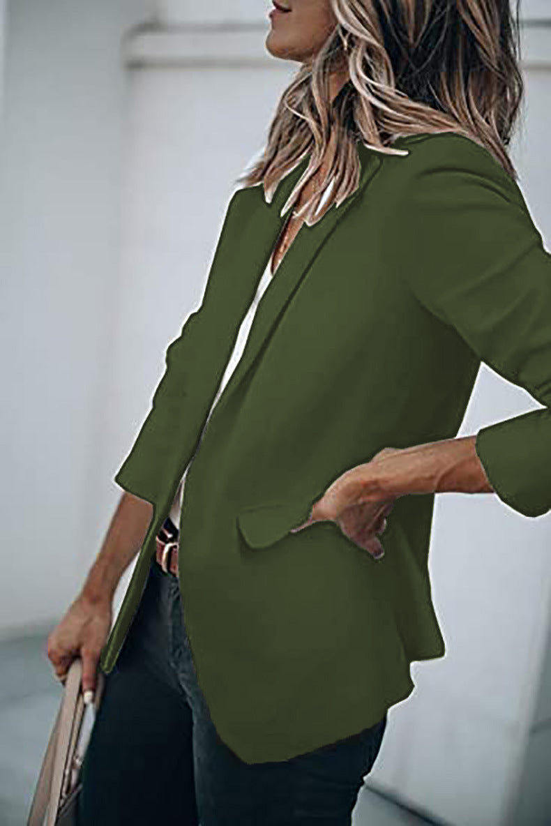 Casual Turndown Collar Coat