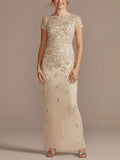 Comfortable and delicate gold thread dinner party women's dress