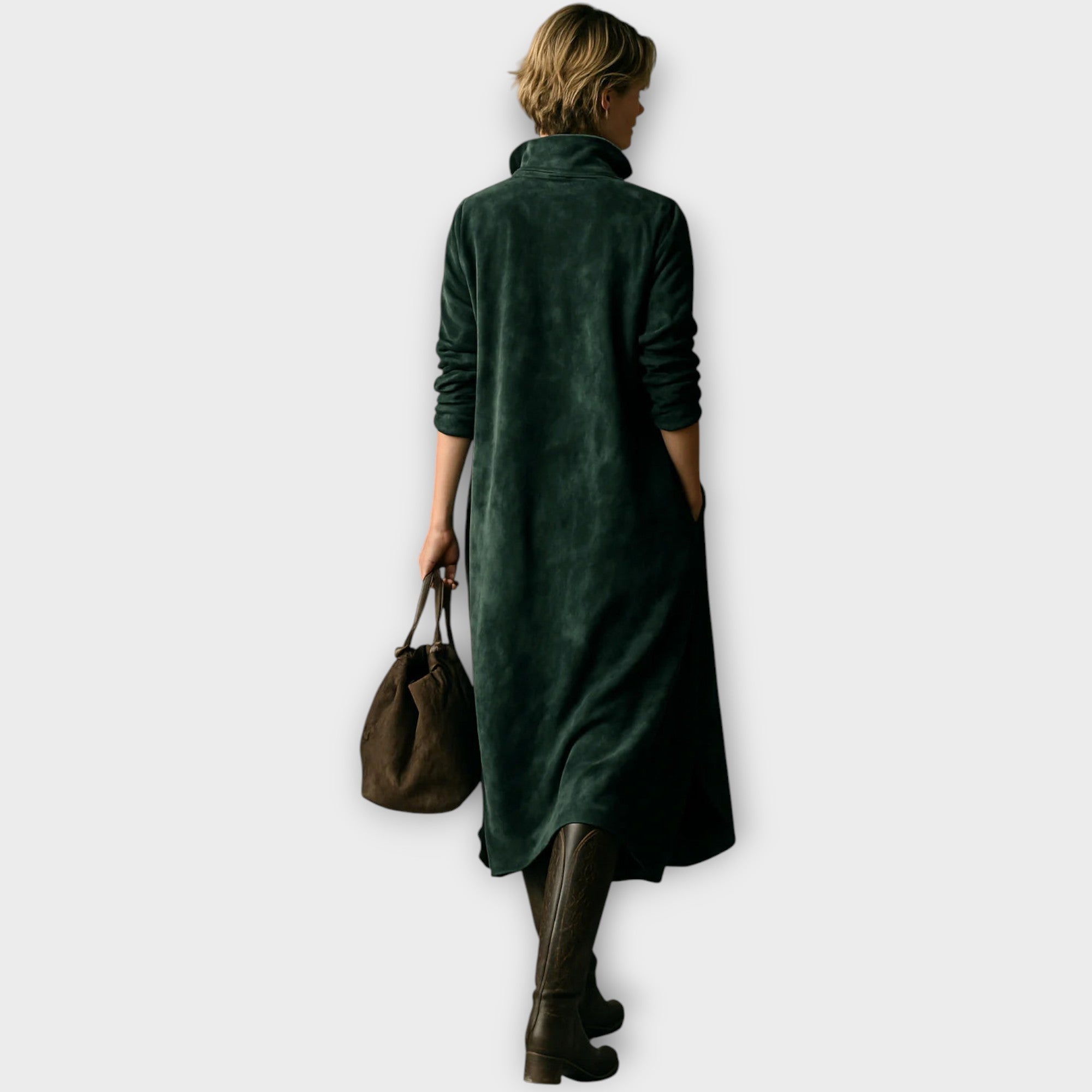 Relaxed Collared Midi Dress