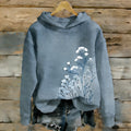 Women's Japanese-style Floral Print Casual Sweatshirt