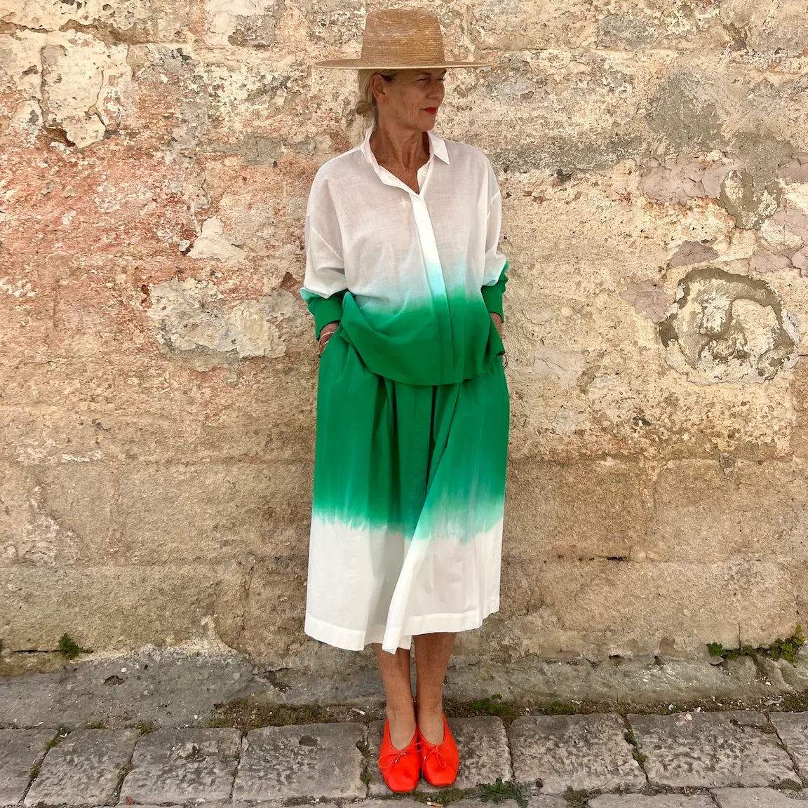 Mii Greta Shirt Dip Dyed – Dadihouse